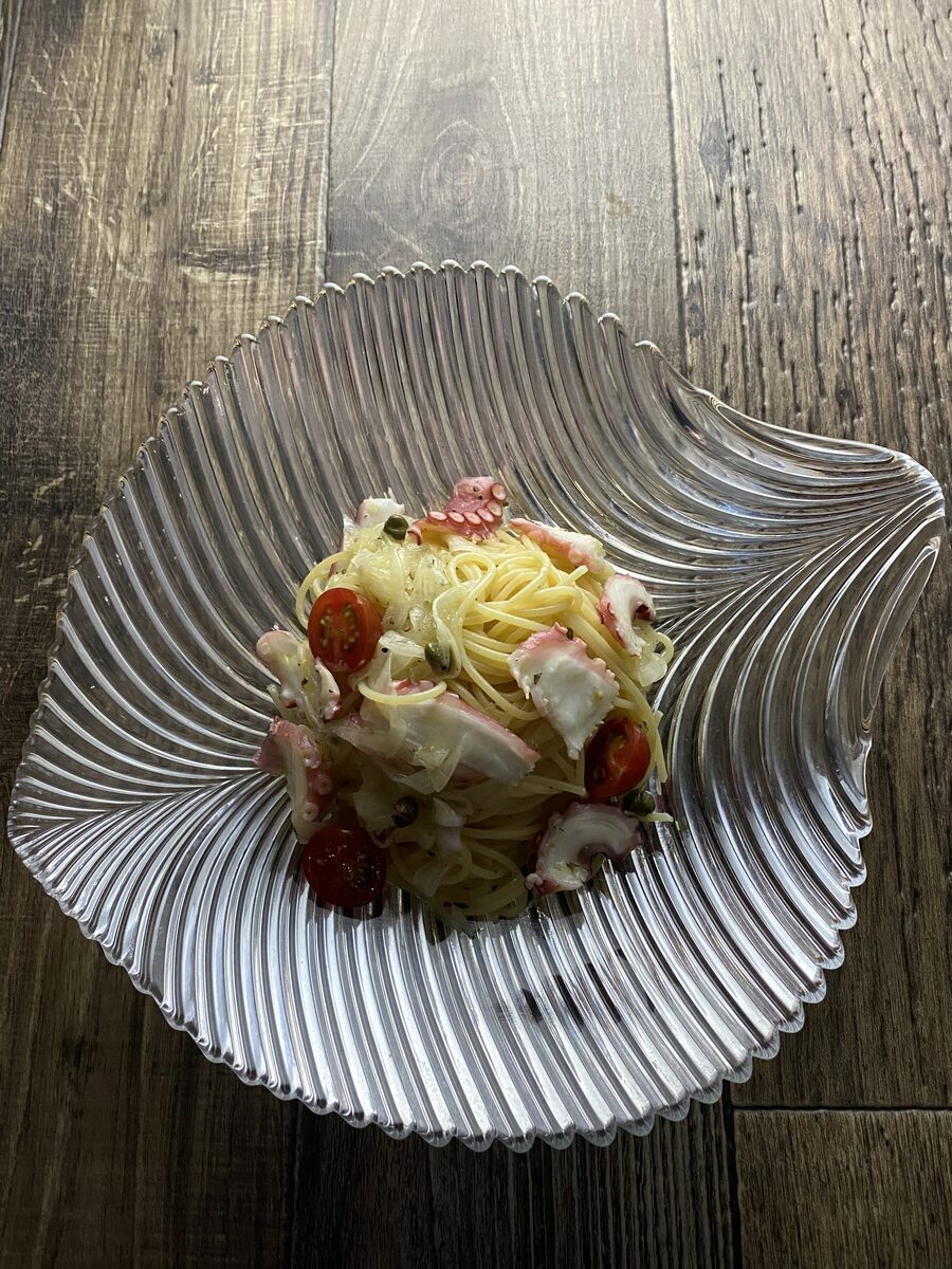 タコの冷製パスタ
