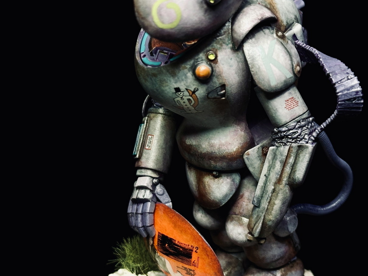 Ma.k SAFS 冬季迷彩を塗る - まだ、サフのまま。