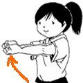 腕を前にあげる～肩の筋肉を鍛える運動
