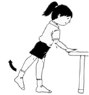 脚の後ろ蹴り～臀部、背中の下部の筋肉を鍛える運動