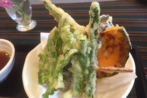 天ぷら(明日葉、アスパラガス、なす、かぼちゃ、オクラ)