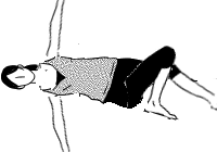 お尻から腰にかけて伸ばすストレッチ