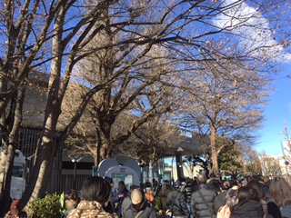 JR上野駅公園口を出たところ