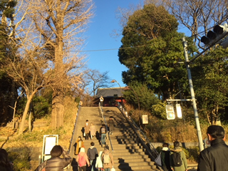 階段の上に東叡山寛永寺清水観音堂