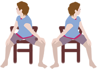 首から肩のストレッチ