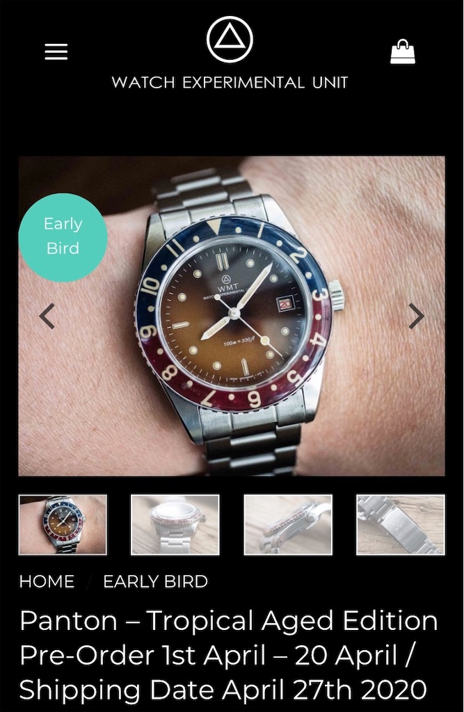 WMT ROYAL MARINE PEPSI WATCH 時計