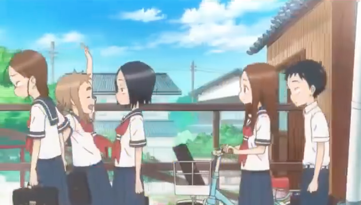 アニメからかい上手の高木さん 6話 二人乗り 夏休み 初日 肝試し 自由研究 水道 Lain Blog