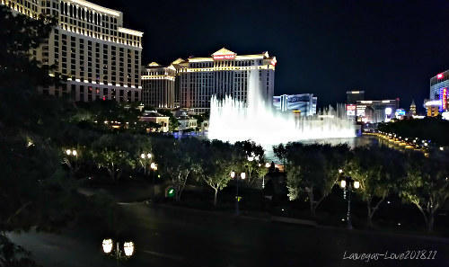 ラスベガス　ベラージオ　噴水ショー
