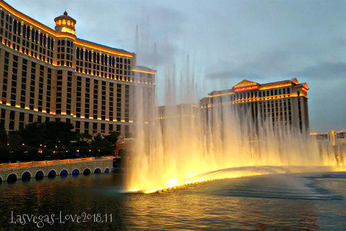 ラスベガス　ベラージオ　噴水ショー