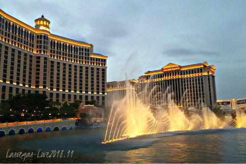 ラスベガス　ベラージオ　噴水ショー