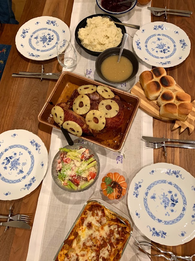 アメリカ人の友人とサンクスギビングディナー - 旅するヨーキー