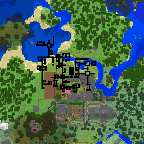 １４５要塞地図 ラテーラのマイクラブログ