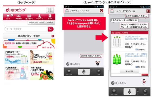 dショッピング画面イメージ