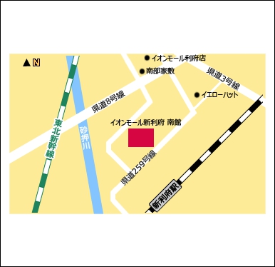 ドコモショップ新利府南館店地図