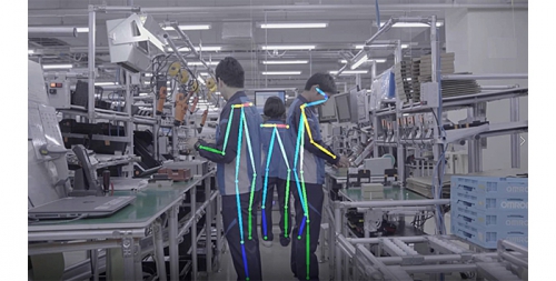 作業者の動作解析イメージ