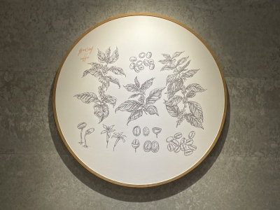 ベックスコーヒーショップエキュート秋葉原店アート
