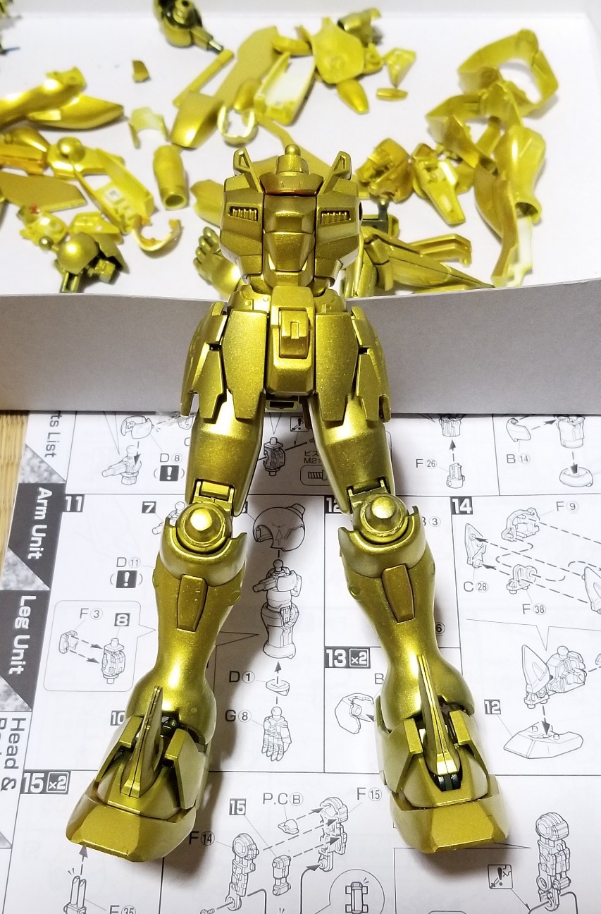 MG マスターガンダム制作&改修日記(2) - かるまお父さんのほぼガンプラ日記