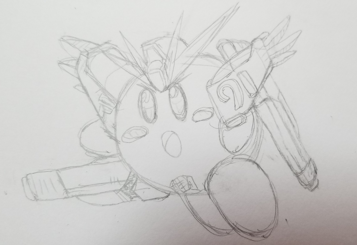 ガンダムf91 カービィを描いてみた 機動戦士ガンダムf91 30周年記念 かるまお父さんのほぼガンプラ日記