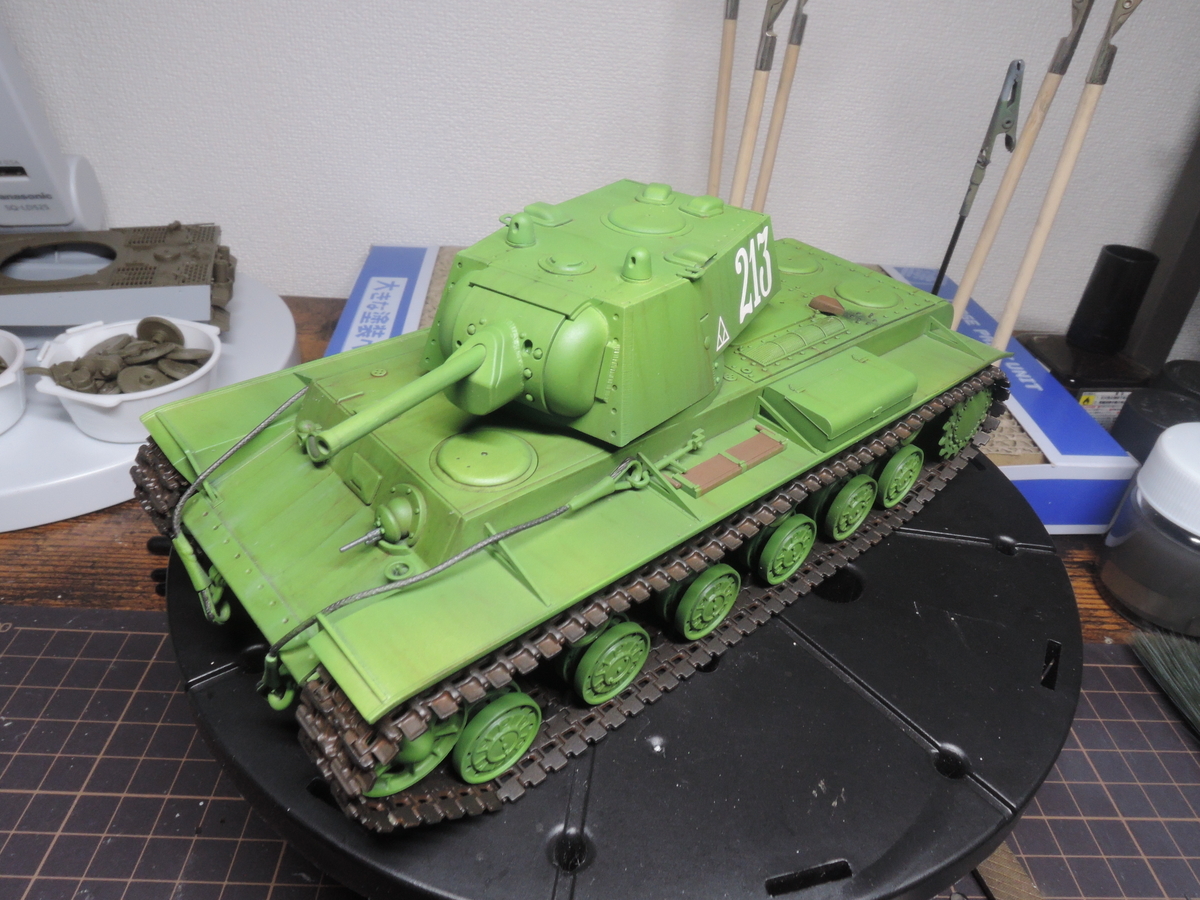 タミヤ1/48ソビエト重戦車KV-1製作 - どらの自由帳
