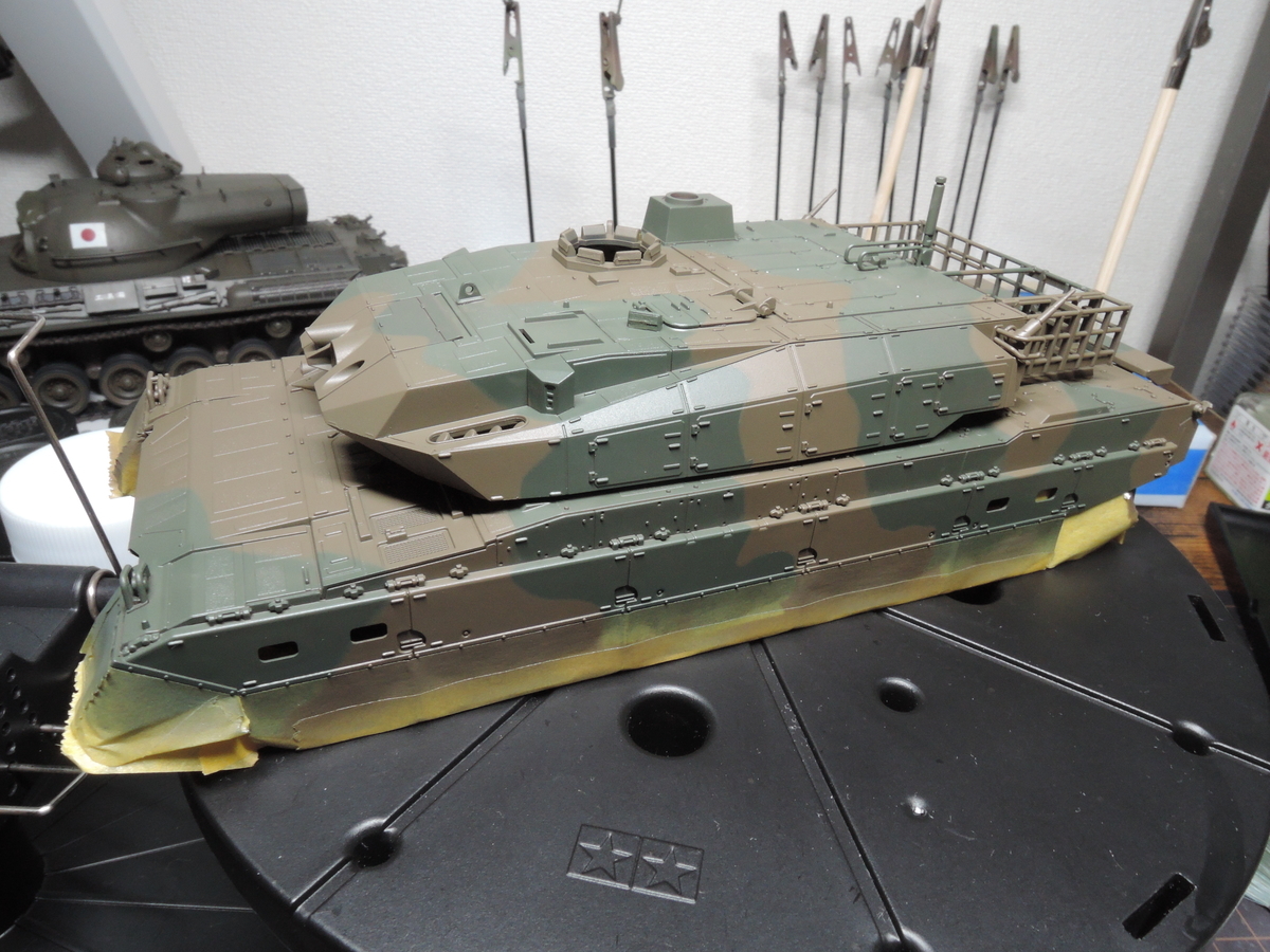 完成品販売 タミヤ１ ４８陸上自衛隊１０式戦車 完成写真 ヤフオク出品開始 どらの自由帳