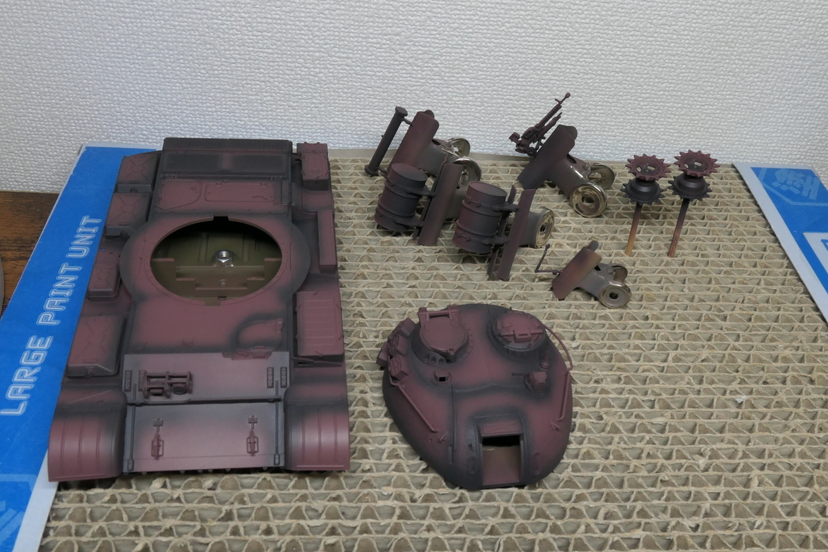 タミヤ 1/48 ソビエト戦車T-55を作る（2作目 - どらの自由帳