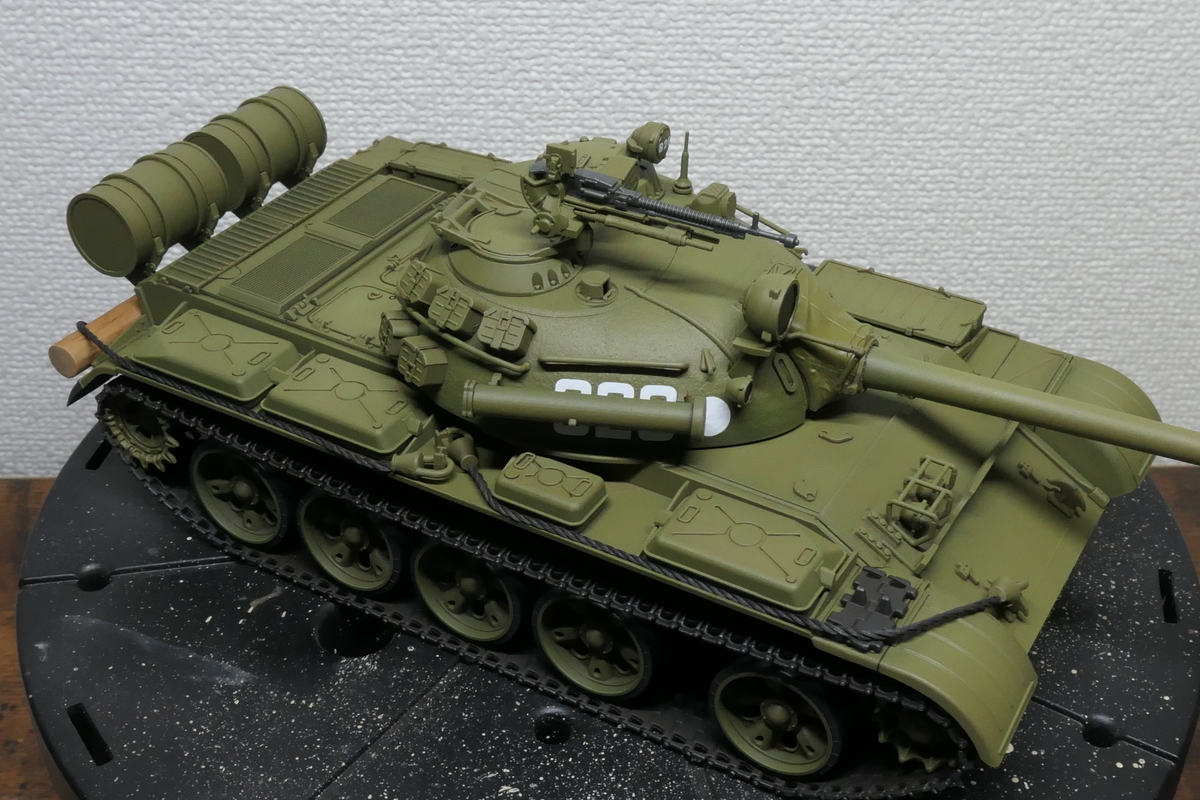 作品No23 ソビエト戦車 T-55 プラモデル組立完成品