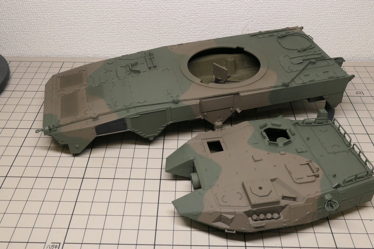 タミヤ 1/35 陸自16式機動戦闘車C5（ウインチ装置付）を作る その2