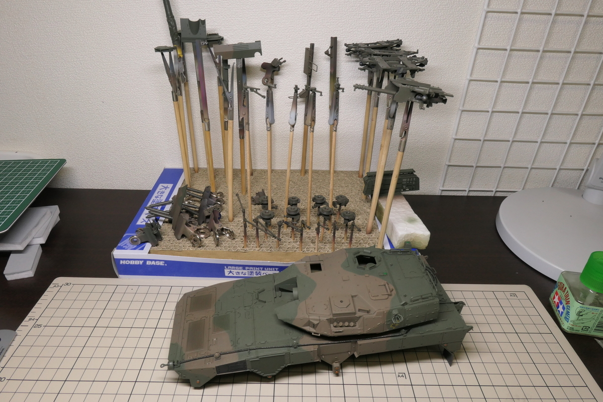 タミヤ 1/35 陸自16式機動戦闘車C5（ウインチ装置付）を作る その2
