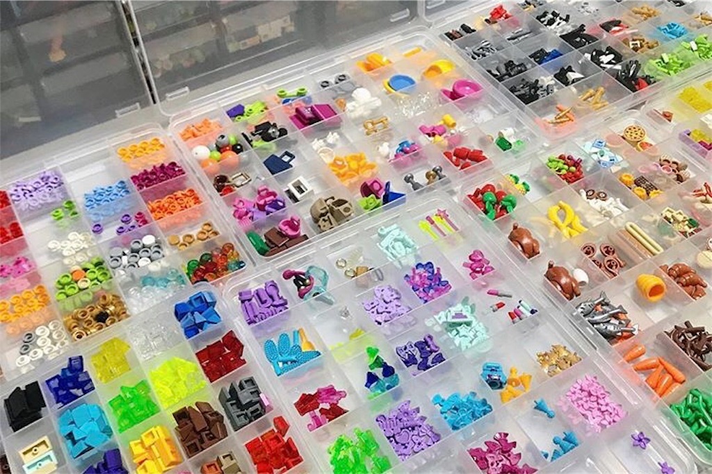 プラダンでSIKIRIの棚を作りました！レゴの細かいパーツ収納 - 05shufu