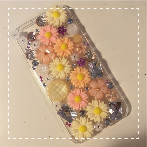 100均の材料でスマホケースのデコレーション れちょのハンドメイド日記