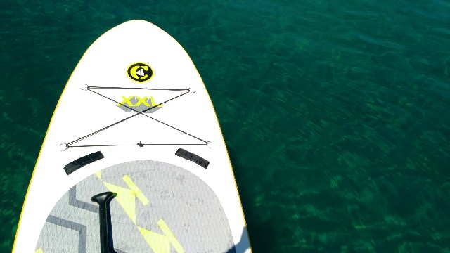 田沢湖でSUP
