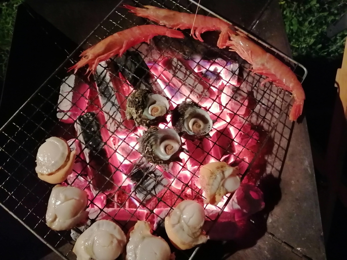 月山あさひサンチュアパーク 海鮮BBQ