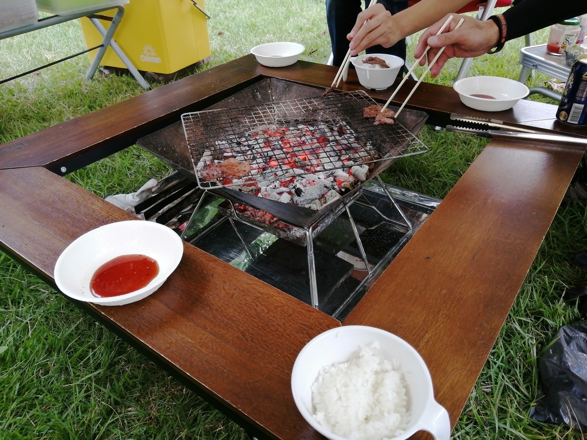 ロゴス　囲炉裏テーブル　BBQ