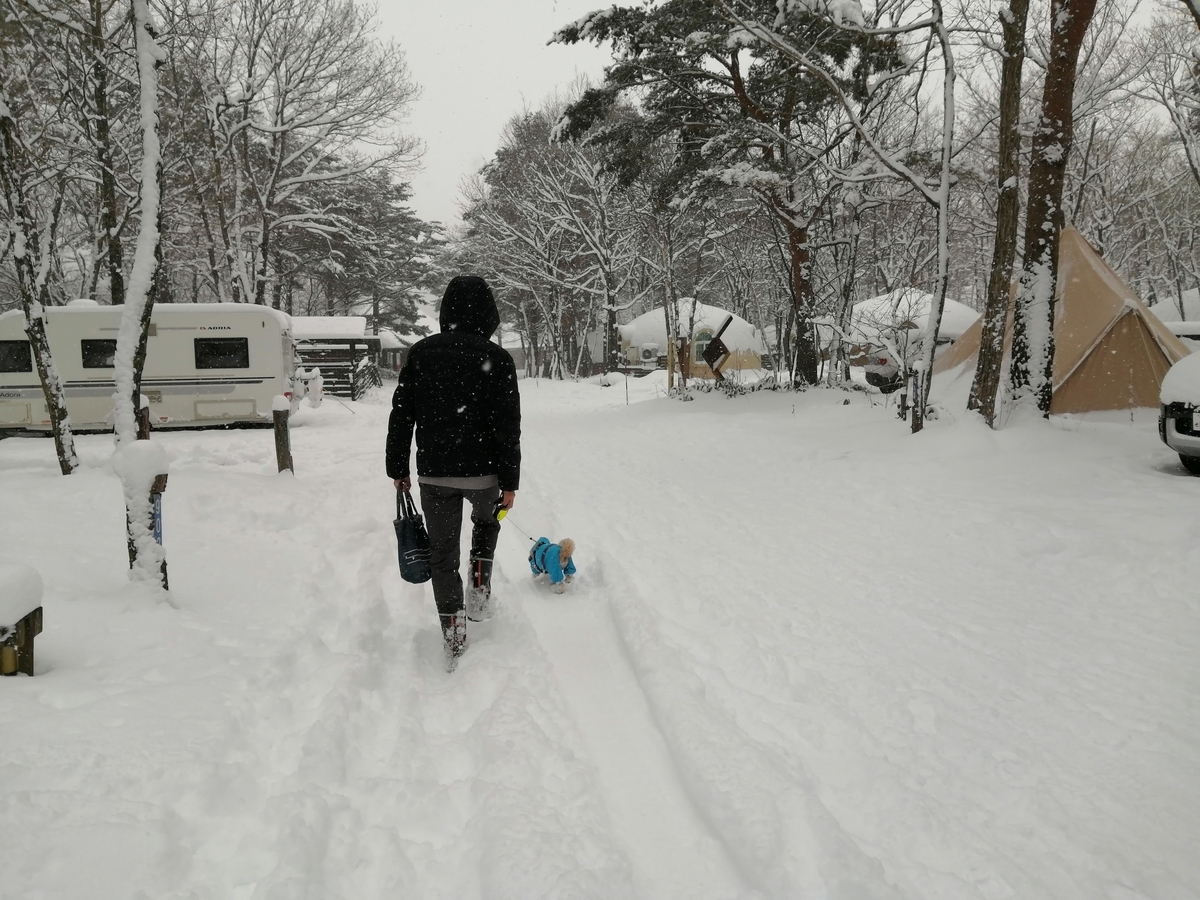 エンゼルフォレスト那須白河 キャンピングトレーラー 雪中キャンプ 大寒波