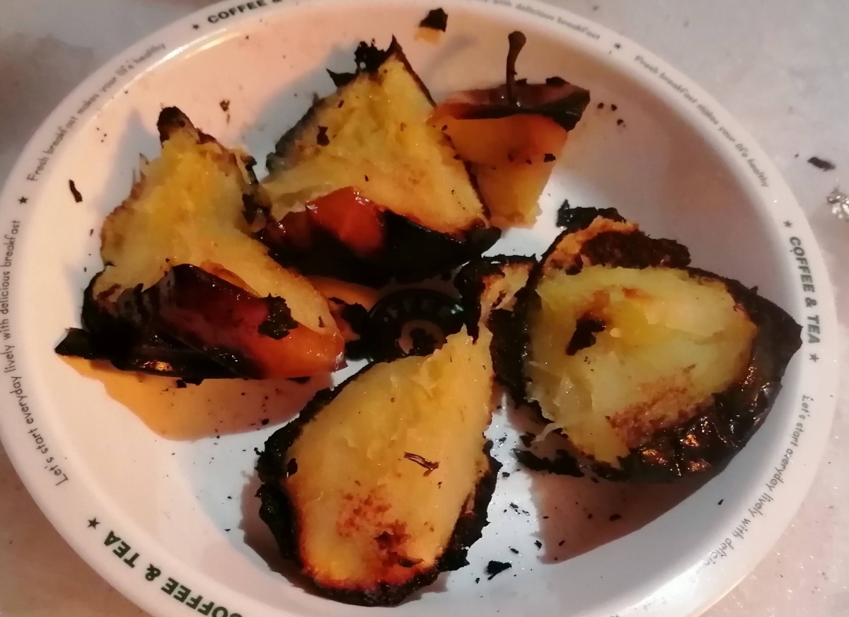 エンゼルフォレスト那須白河 キャンピングトレーラー 雪中キャンプ 焼きリンゴ 焚き火