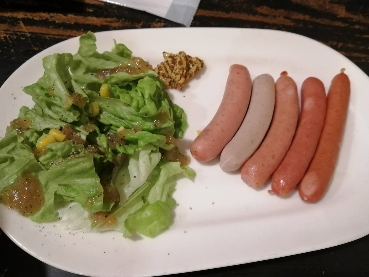 cafe sun's カフェサンズ　ソーセージの盛り合わせ