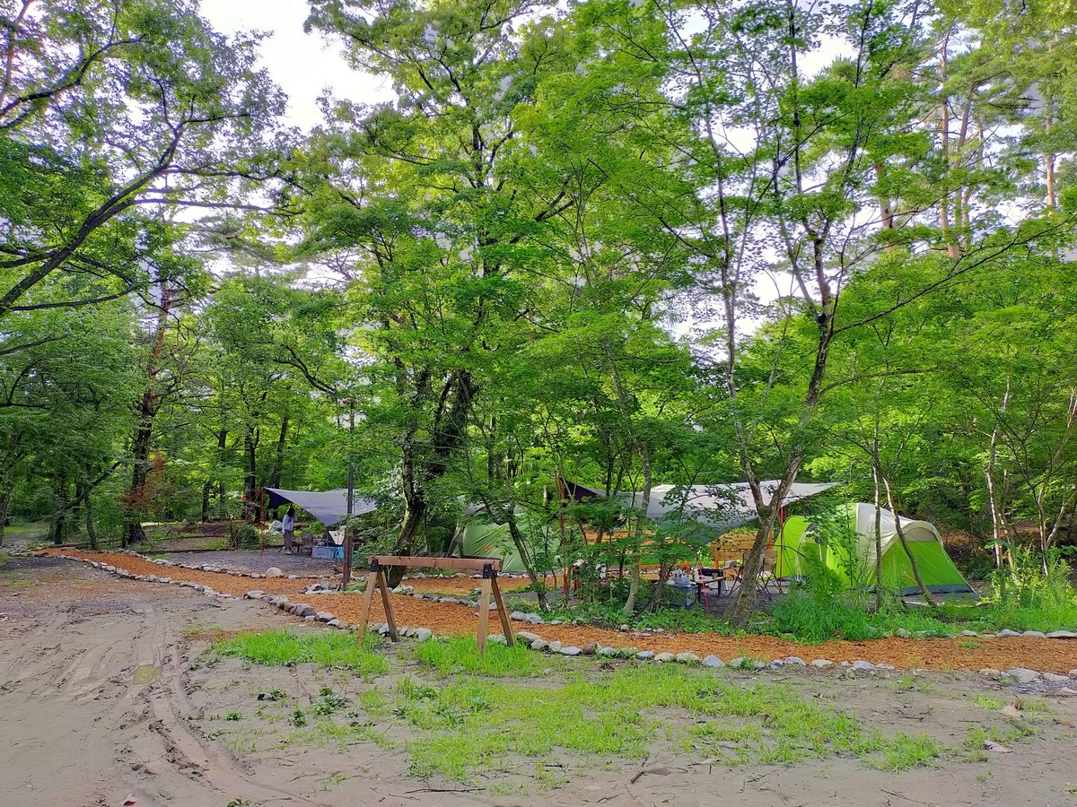 白馬塩の道温泉 倉下の湯 くるま旅クラブ くるま旅パーク キャンピングトレーラー 車中泊 旅犬 キャンプ場