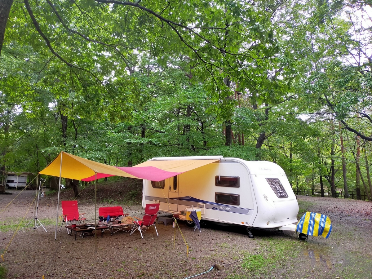 雨キャンプ ⁡⁡⁡キャンプ飯 ローストビーフ丼⁡ ミネストローネスープ⁡ アヒージョ ⁡⁡⁡⁡那須 ⁡キャンプラビット⁡ キャンピングトレーラー⁡ シーズー⁡ キャンプ犬⁡ 貸切露天風呂