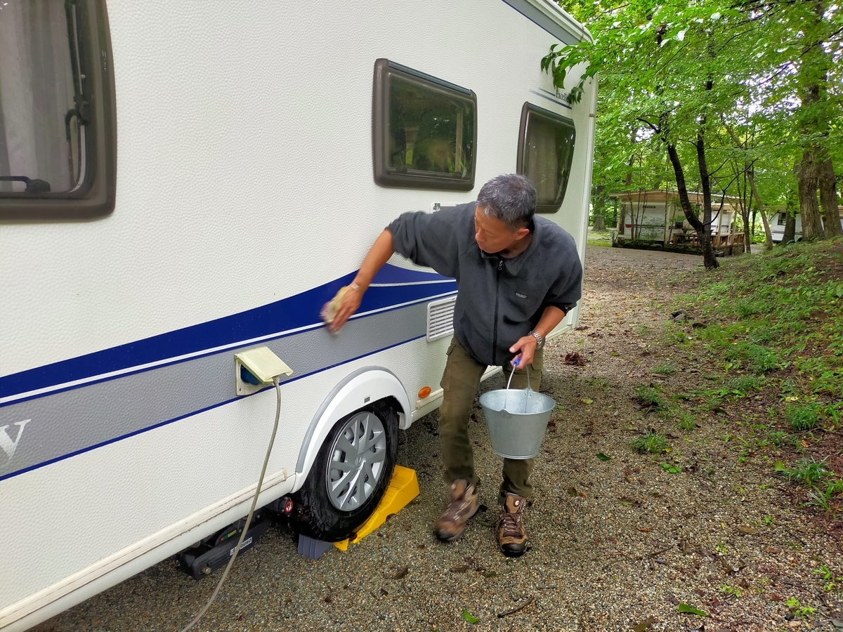 雨キャンプ ⁡⁡⁡キャンプ飯 ローストビーフ丼⁡ ミネストローネスープ⁡ アヒージョ ⁡⁡⁡⁡那須 ⁡キャンプラビット⁡ キャンピングトレーラー⁡ シーズー⁡ キャンプ犬⁡ 貸切露天風呂
