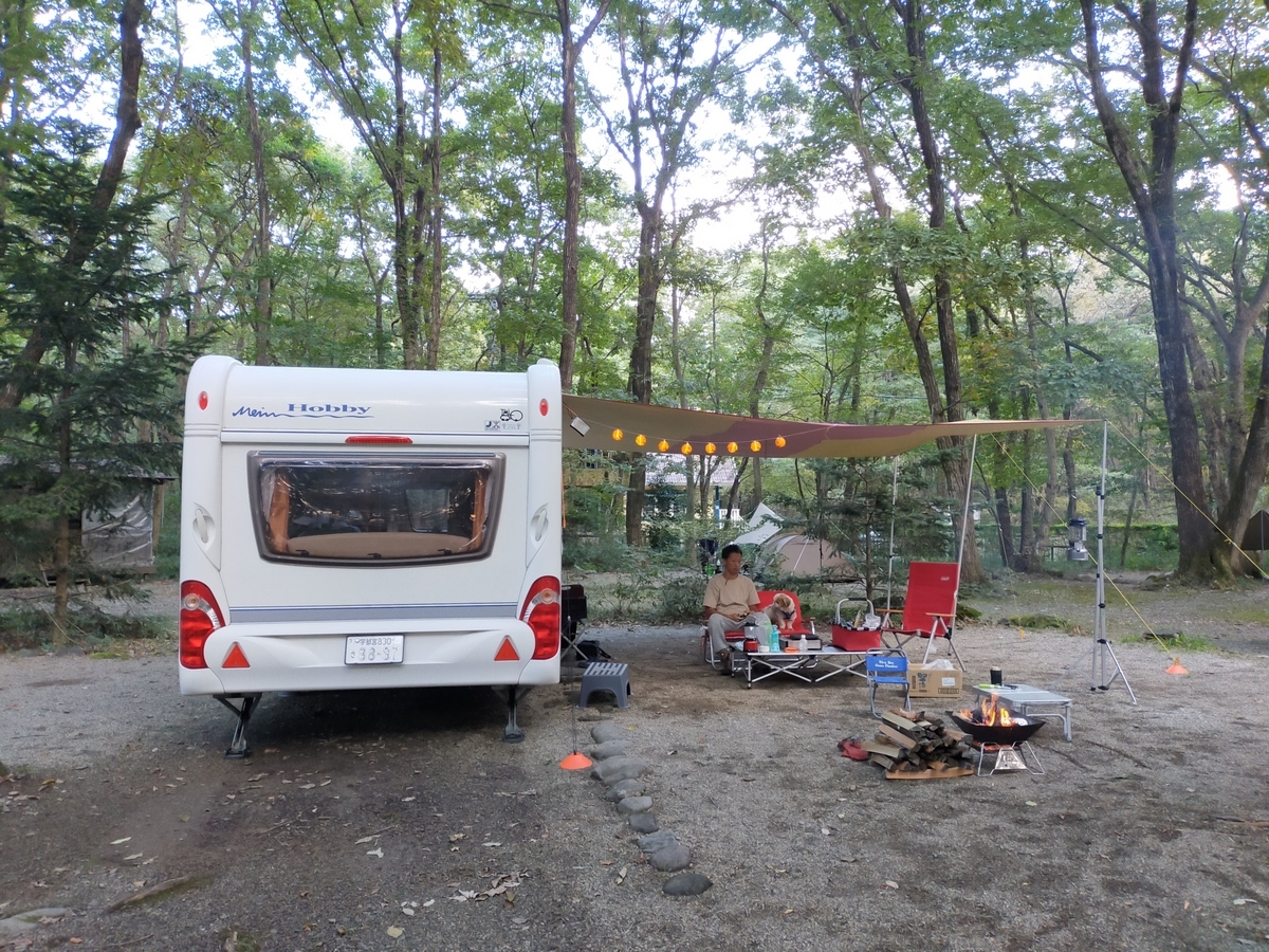こっこランド那須FCG こっこランド那須 栃木県 那須町 キャンプ キャンプ場 キャンピングトレーラー シーズー サイト B-3