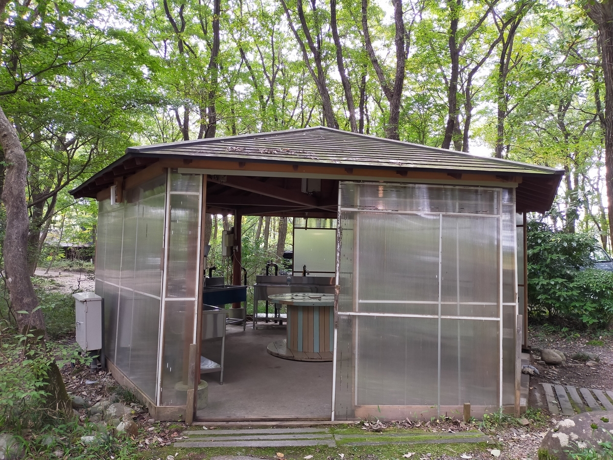 こっこランド那須FCG こっこランド那須 栃木県 那須町 キャンプ キャンプ場 キャンピングトレーラー シーズー 炊事場