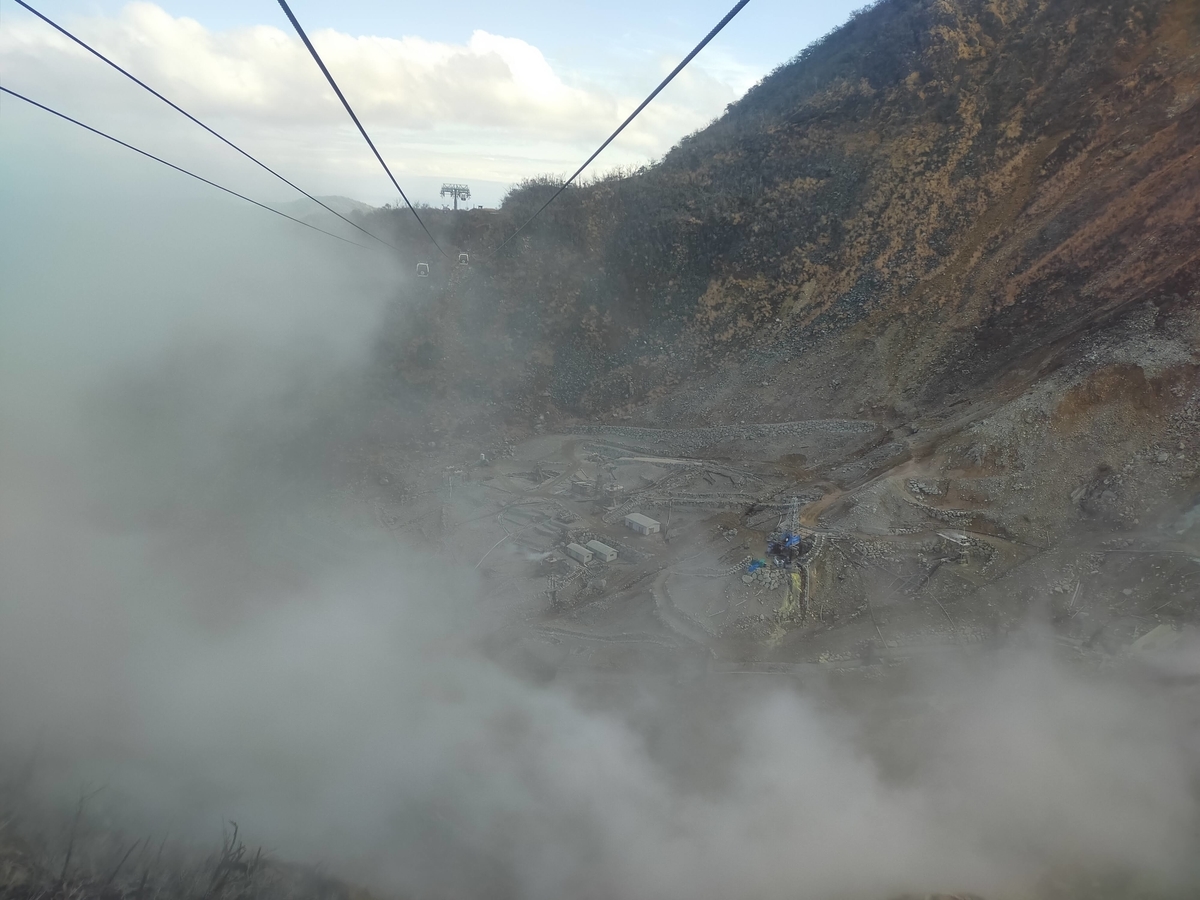 箱根 大涌谷 大涌谷くろたまご館 黒たまご 箱根ロープウェイ シーズー 