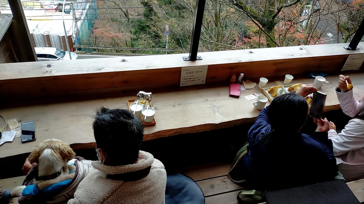 神奈川県 箱根 NARAYACAFE 足湯カフェ ピザ 旅行 シーズー