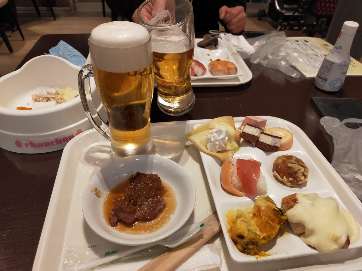 福島県 エンゼルフォレスト那須白河 ドームコテージ シーズー 夕食 バイキング