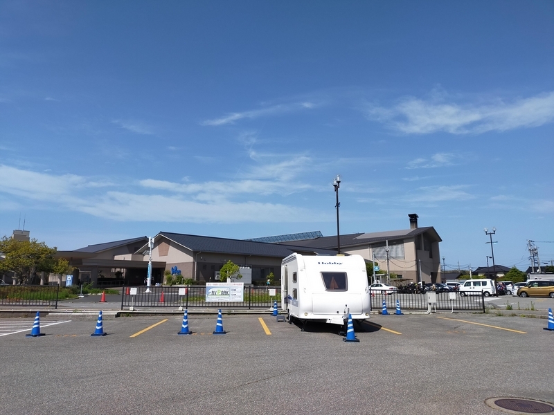 石川県 羽咋郡志賀町 RVパーク道の駅ころ柿の里しか RVパーク 車中泊 キャンピングトレーラー シーズー 
