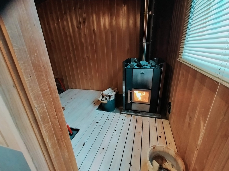旅行 犬連れ旅行 エンゼルフォレスト白川高原 サウナグランピングキャビン プライベートサウナ シーズー 
