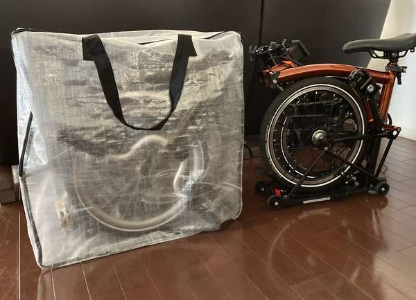 ブロンプトンM6Lブラック輪行バッグ+輪行ケース付き