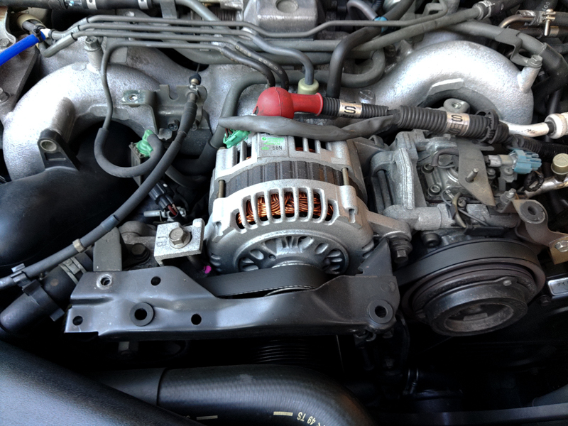 アドバンス ブラックオルタネーター レガシィBP.BL.BH.BE.インプレッサGDB.GRB.GVBなどに ADVANCE レガシィ BL BP オルタネーター アドバンス ハイエフェンシー