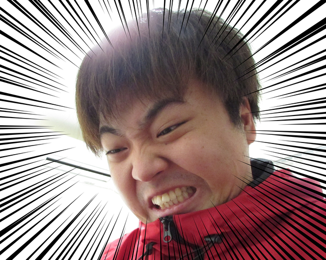己の欲に耐える男性