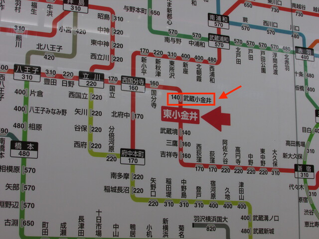 JRの路線図